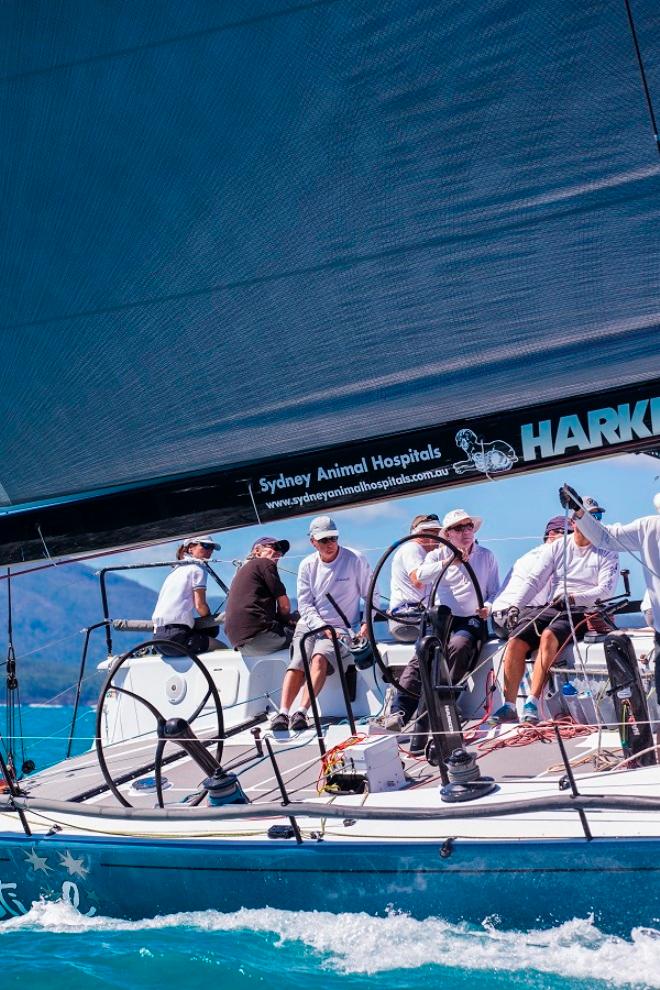 Day 3 – Dr Darryl at the helm of Celestial – Airlie Beach Race Week ©  Andrea Francolini / ABRW
